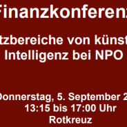 NPO Finanzkonferenz 2024: Einsatzbereiche von künstlicher Intelligenz bei NPO